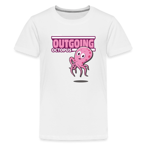
            
                Load image into Gallery viewer, Outgoing Octopus Character Comfort Kids Tee - white
            
        