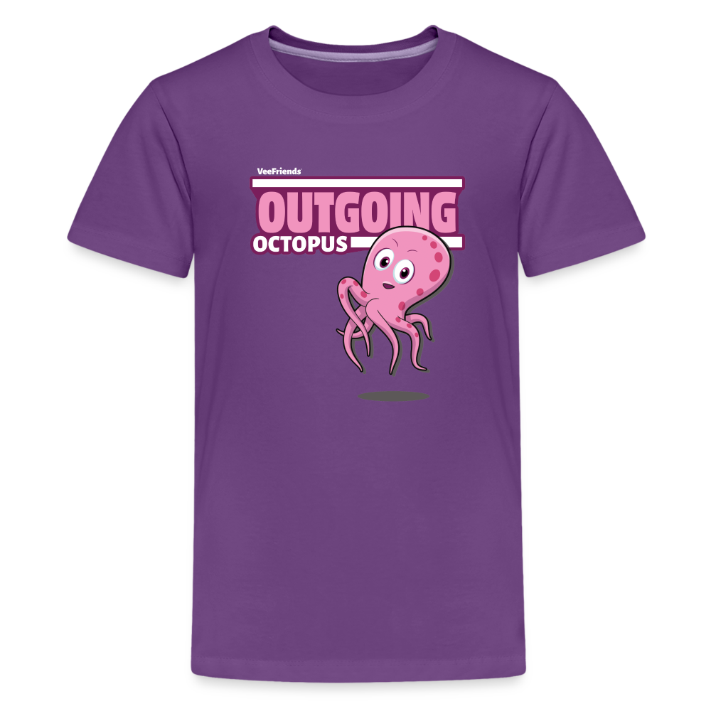
            
                Load image into Gallery viewer, Outgoing Octopus Character Comfort Kids Tee - purple
            
        