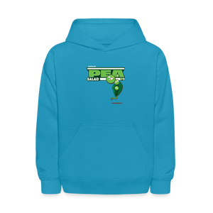 
            
                Load image into Gallery viewer, Pea Salad Character Comfort Kids Hoodie - turquoise
            
        