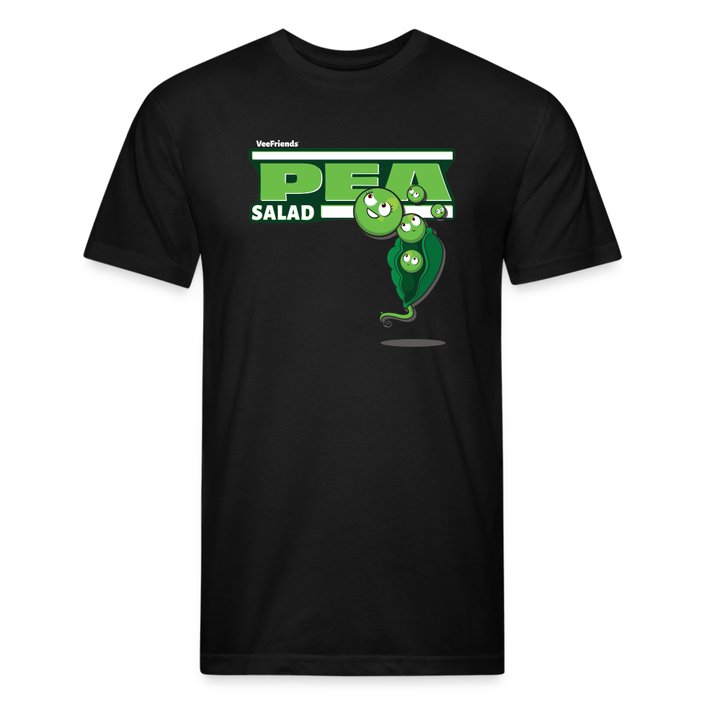 Pea Salad Character Comfort Adult Tee - black