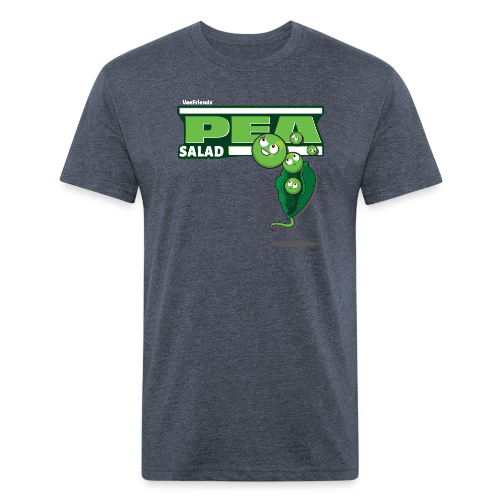 Pea Salad Character Comfort Adult Tee - heather navy