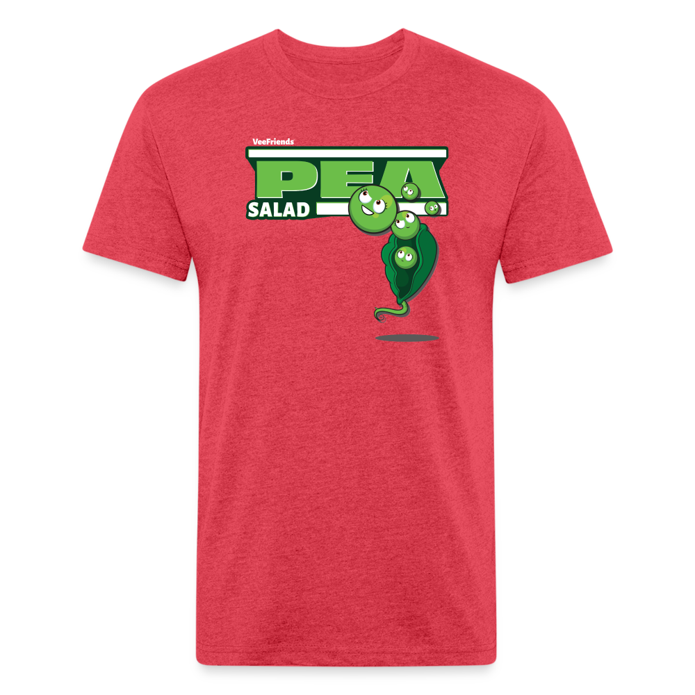 Pea Salad Character Comfort Adult Tee - heather red