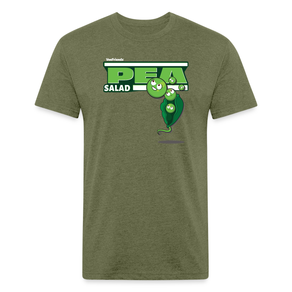 Pea Salad Character Comfort Adult Tee - heather military green