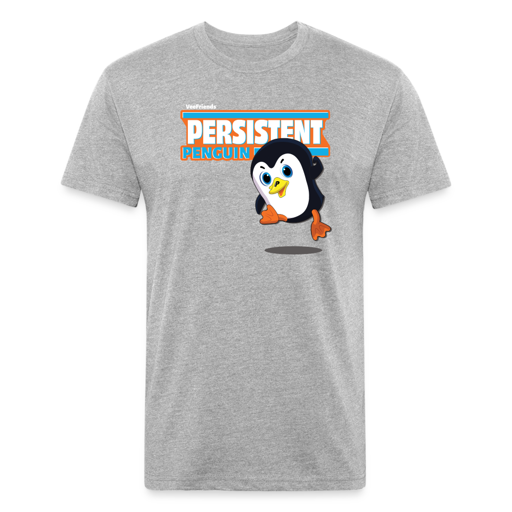 Persistent Penguin Character Comfort Adult Tee - heather gray