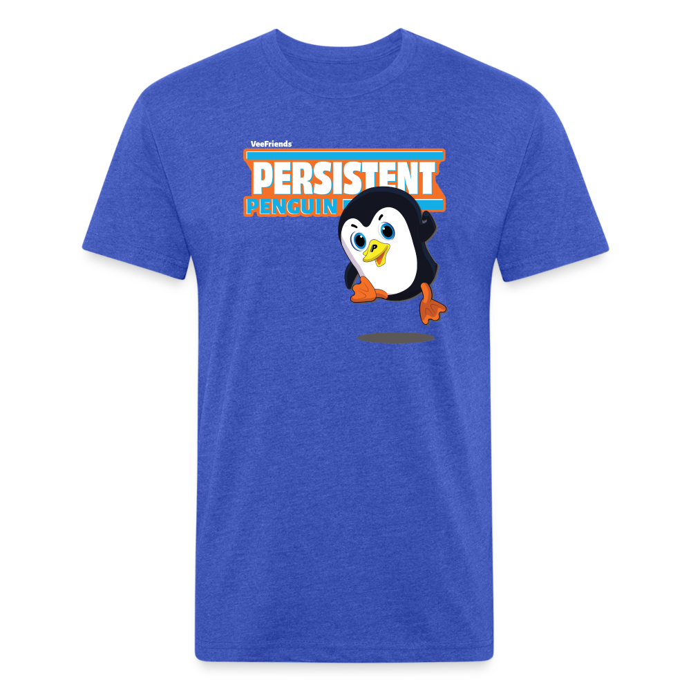 Persistent Penguin Character Comfort Adult Tee - heather royal