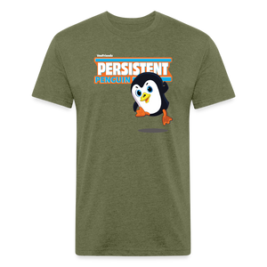 
            
                Load image into Gallery viewer, Persistent Penguin Character Comfort Adult Tee - heather military green
            
        
