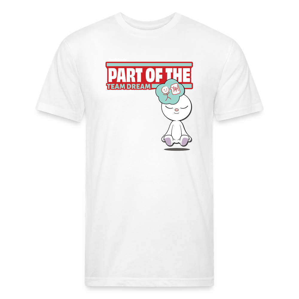 Part Of The Team Dream Character Comfort Adult Tee - white