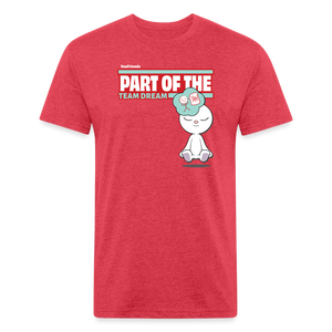 Part Of The Team Dream Character Comfort Adult Tee - heather red
