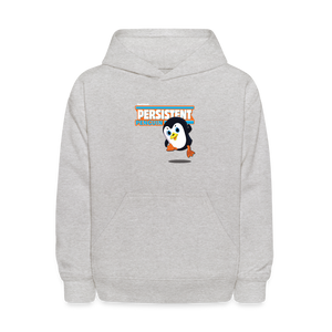 
            
                Load image into Gallery viewer, Persistent Penguin Character Comfort Kids Hoodie - heather gray
            
        