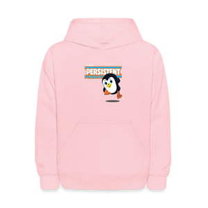 Persistent Penguin Character Comfort Kids Hoodie - pink