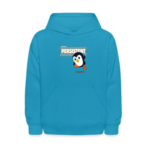 
            
                Load image into Gallery viewer, Persistent Penguin Character Comfort Kids Hoodie - turquoise
            
        