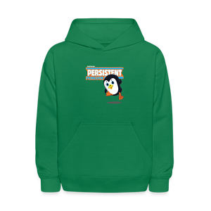 Persistent Penguin Character Comfort Kids Hoodie - kelly green
