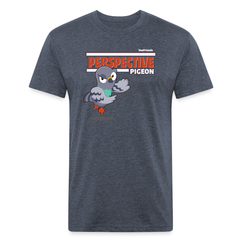 Perspective Pigeon Character Comfort Adult Tee - heather navy