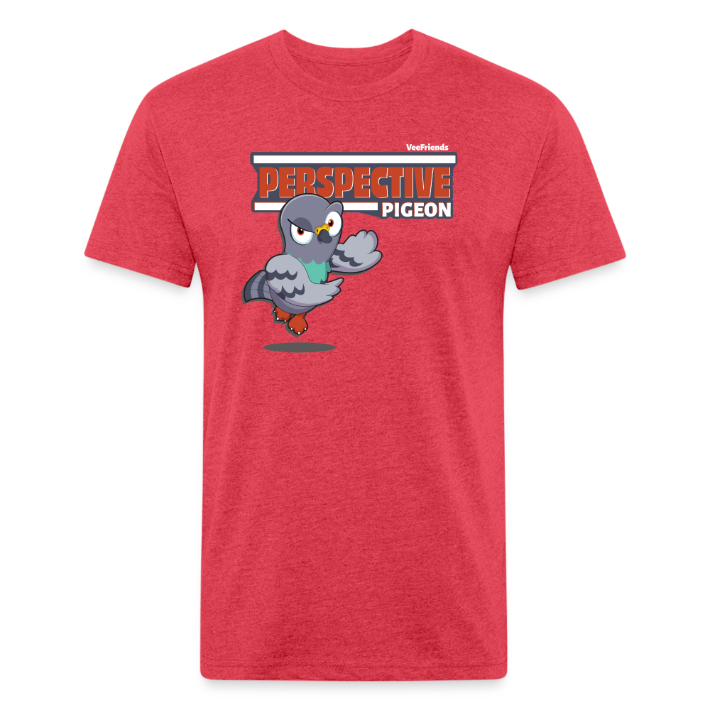 
            
                Load image into Gallery viewer, Perspective Pigeon Character Comfort Adult Tee - heather red
            
        