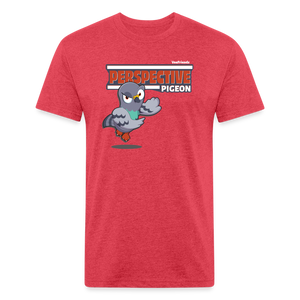 
            
                Load image into Gallery viewer, Perspective Pigeon Character Comfort Adult Tee - heather red
            
        