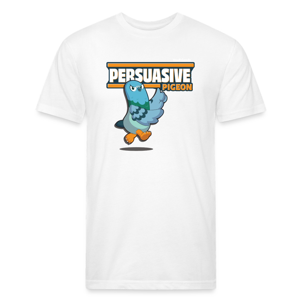 Persuasive Pigeon Character Comfort Adult Tee - white