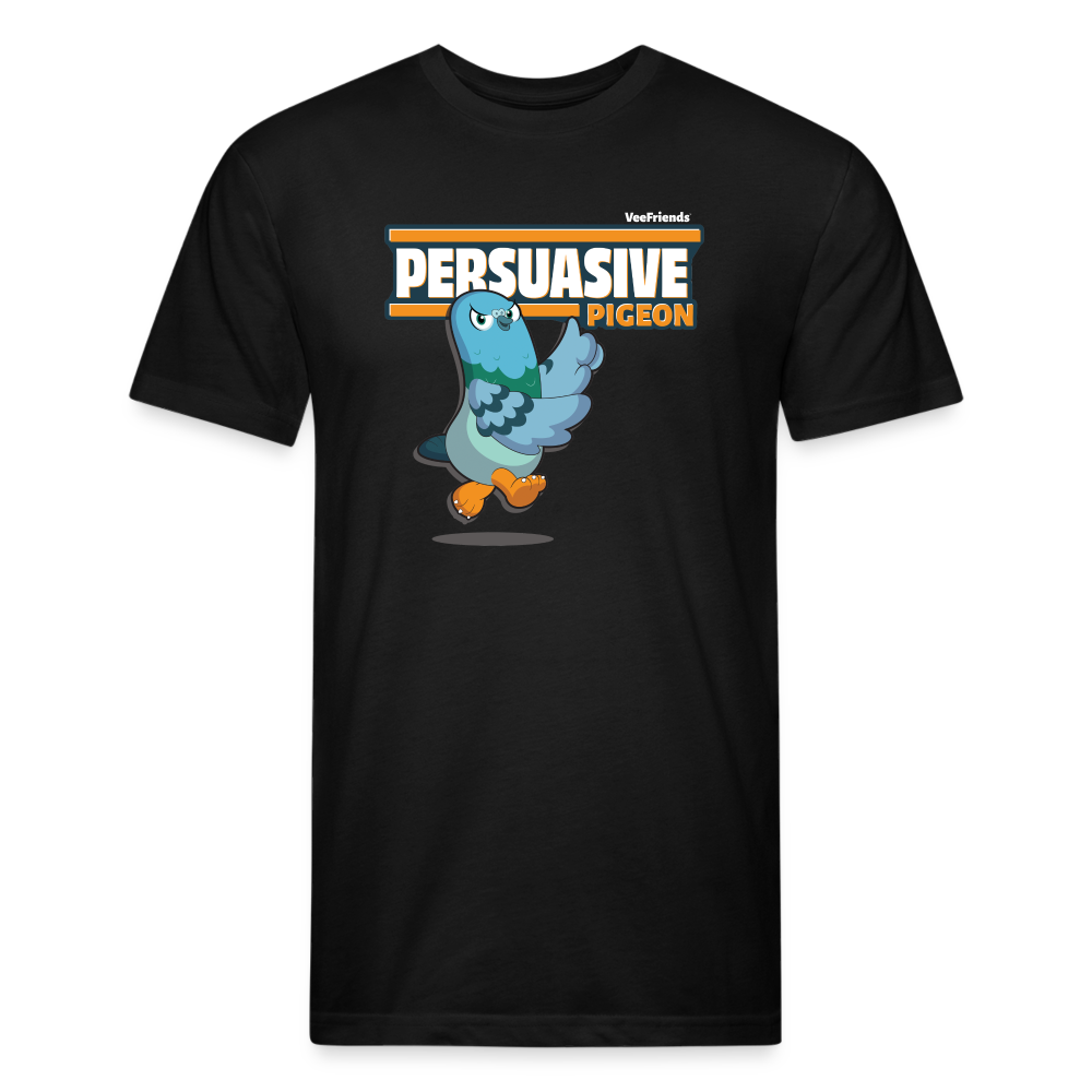 Persuasive Pigeon Character Comfort Adult Tee - black