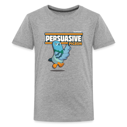 Persuasive Pigeon Character Comfort Kids Tee - heather gray