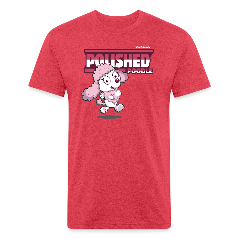 Polished Poodle Character Comfort Adult Tee - heather red