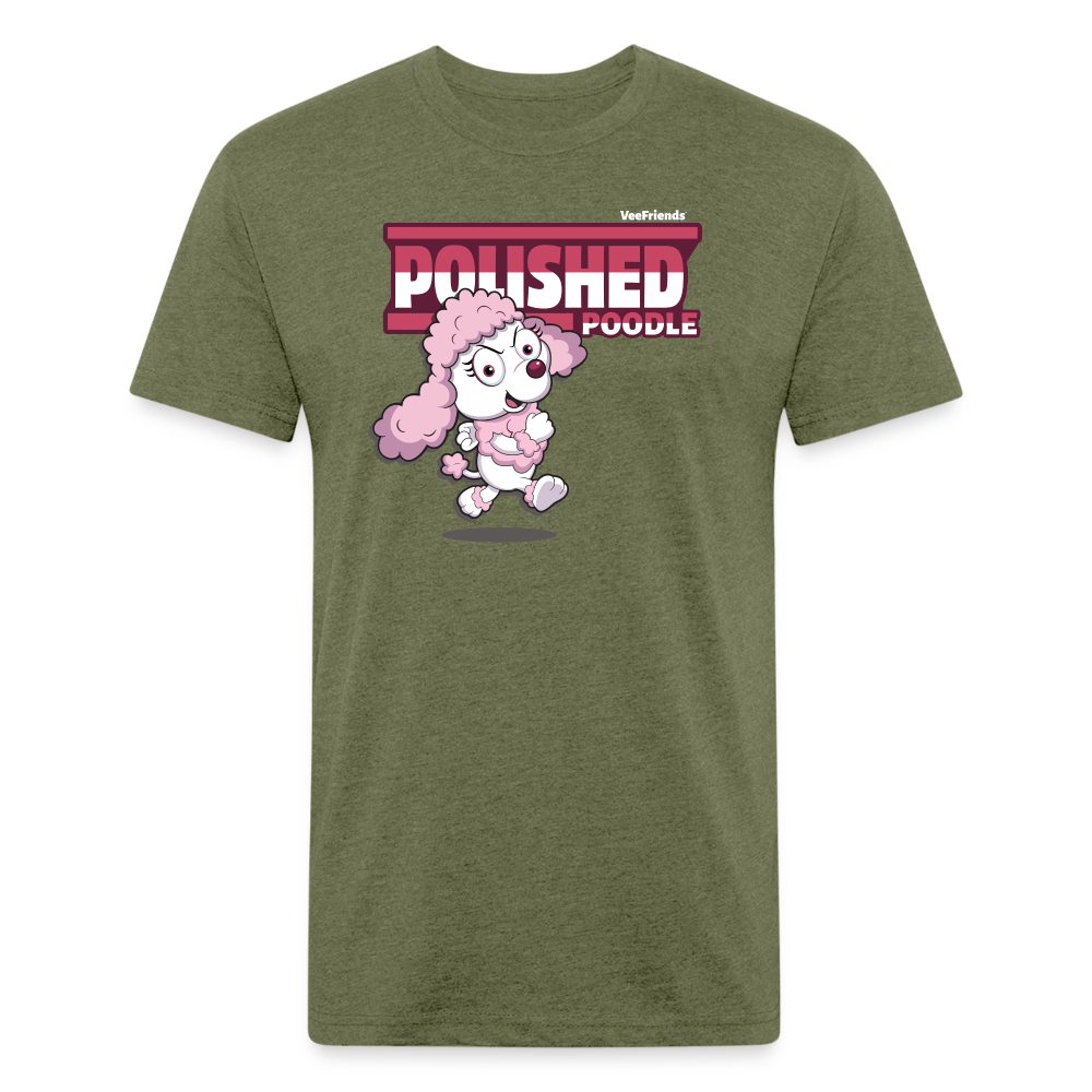 Polished Poodle Character Comfort Adult Tee - heather military green