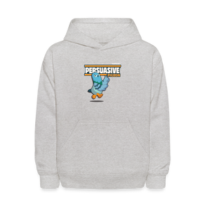 Persuasive Pigeon Character Comfort Kids Hoodie - heather gray