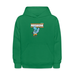 Persuasive Pigeon Character Comfort Kids Hoodie - kelly green