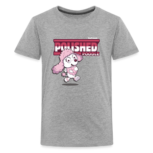 
            
                Load image into Gallery viewer, Polished Poodle Character Comfort Kids Tee - heather gray
            
        