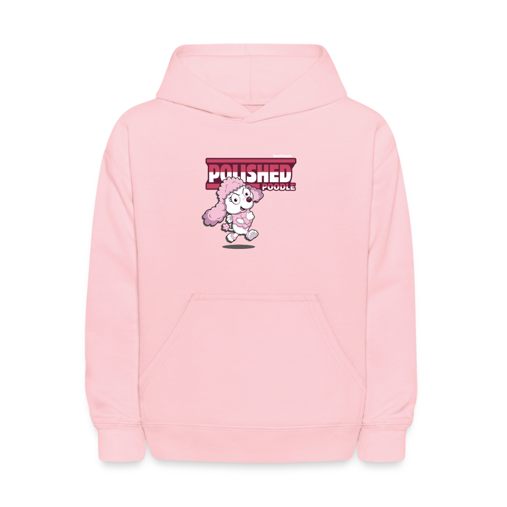 Polished Poodle Character Comfort Kids Hoodie - pink