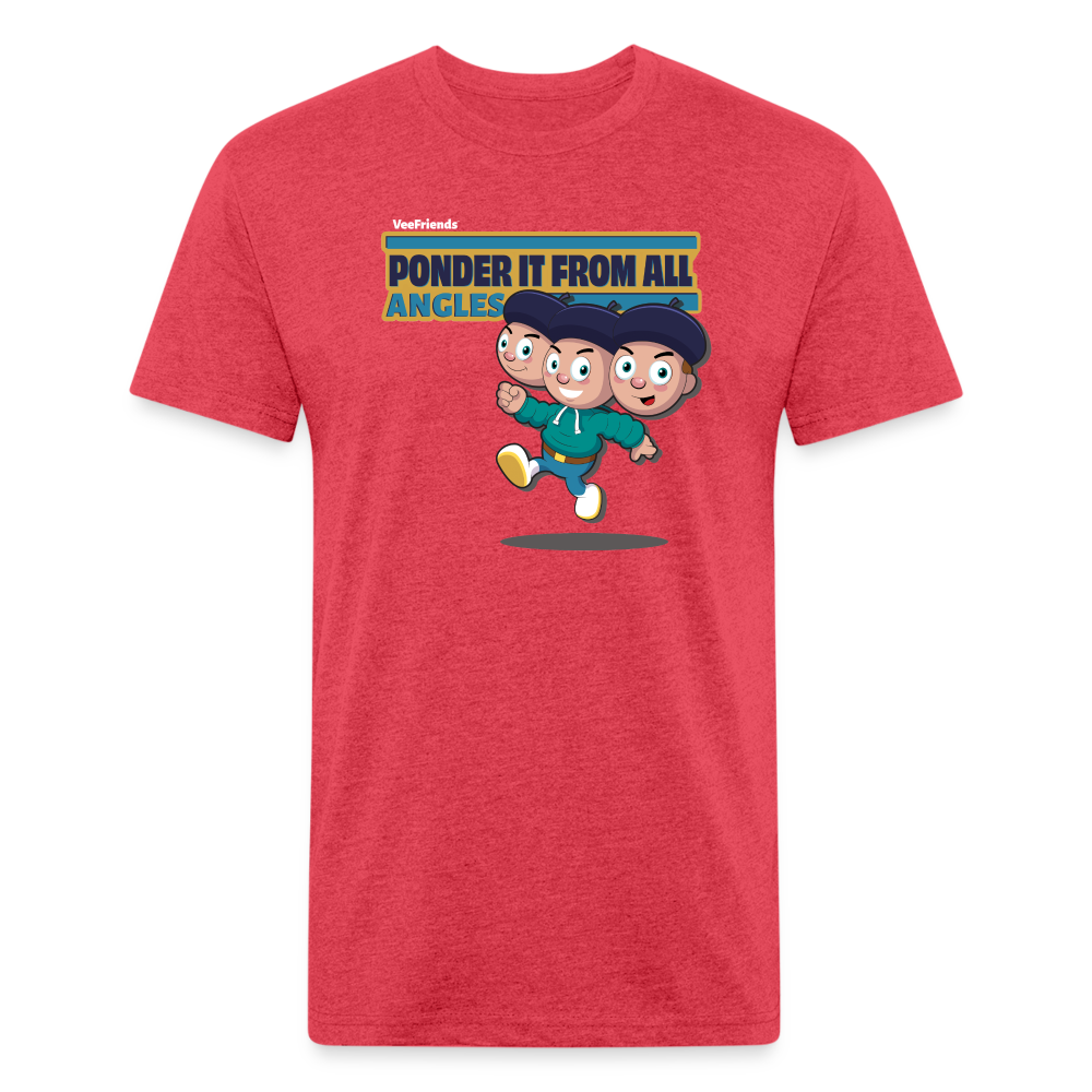 Ponder It From All Angles Character Comfort Adult Tee - heather red