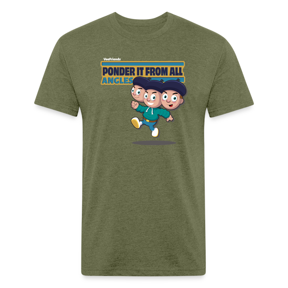 Ponder It From All Angles Character Comfort Adult Tee - heather military green