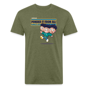 Ponder It From All Angles Character Comfort Adult Tee - heather military green