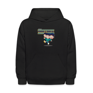 
            
                Load image into Gallery viewer, Ponder It From All Angles Character Comfort Kids Hoodie - black
            
        