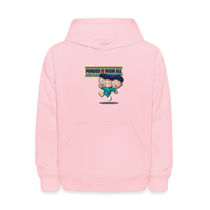 
            
                Load image into Gallery viewer, Ponder It From All Angles Character Comfort Kids Hoodie - pink
            
        