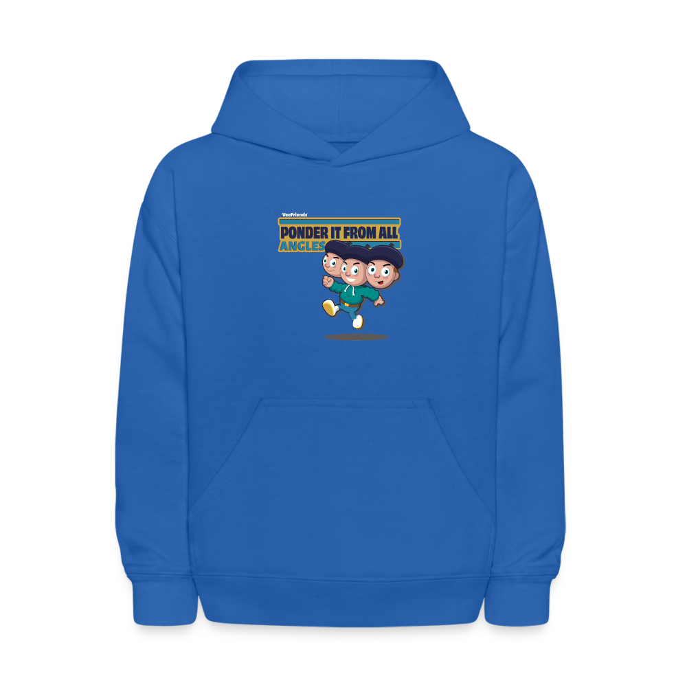 Ponder It From All Angles Character Comfort Kids Hoodie - royal blue