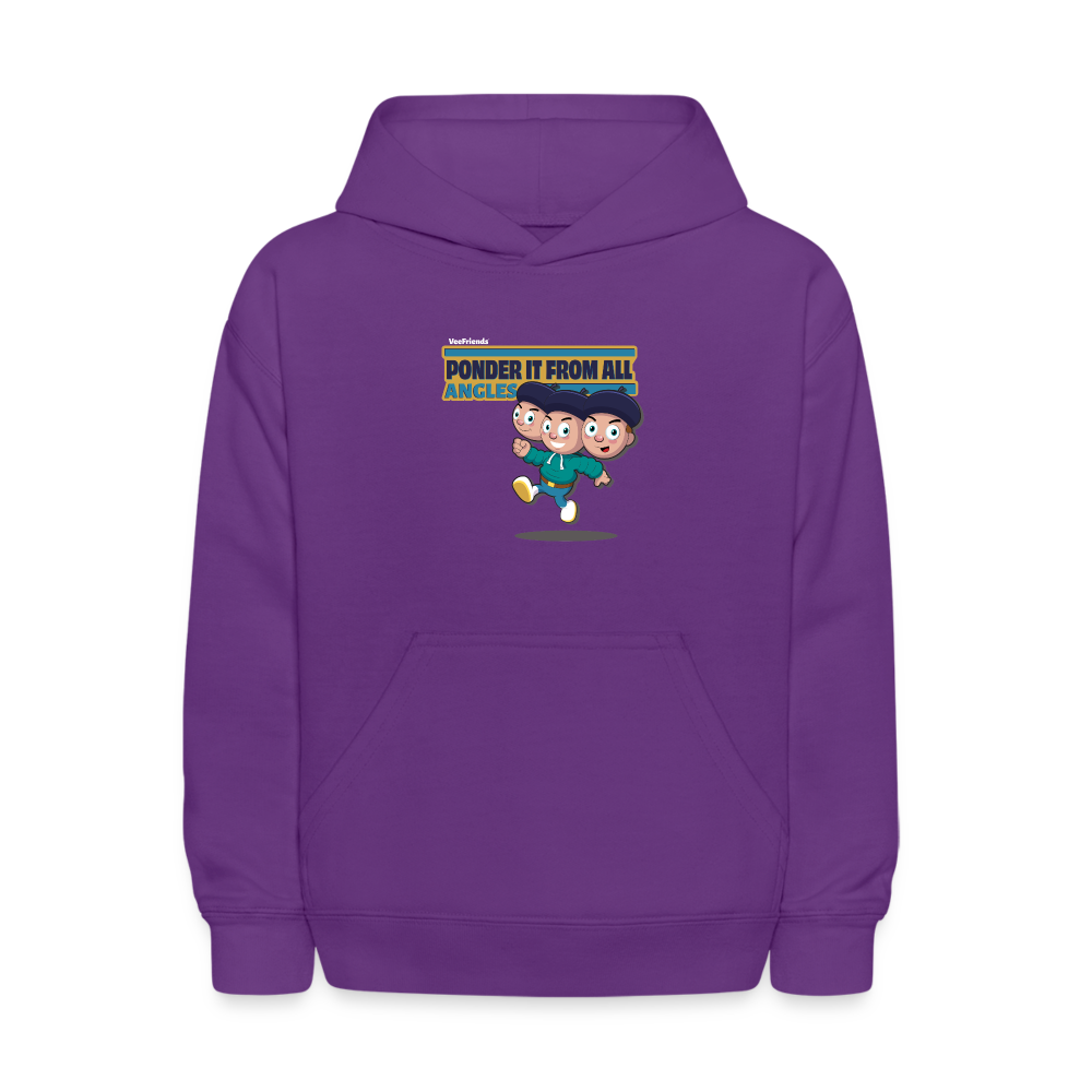 Ponder It From All Angles Character Comfort Kids Hoodie - purple