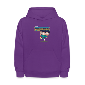 Ponder It From All Angles Character Comfort Kids Hoodie - purple