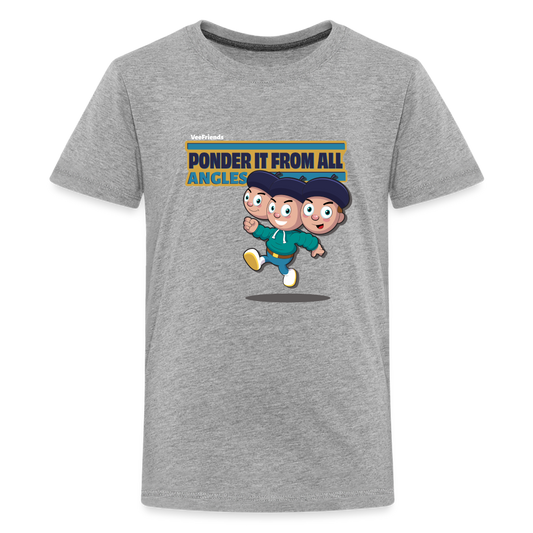 Ponder It From All Angles Character Comfort Kids Tee - heather gray