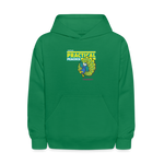 Practical Peacock Character Comfort Kids Hoodie - kelly green