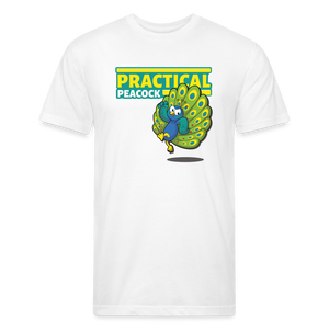 Practical Peacock Character Comfort Adult Tee - white
