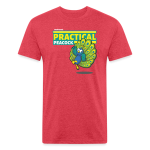 
            
                Load image into Gallery viewer, Practical Peacock Character Comfort Adult Tee - heather red
            
        
