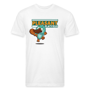 Pleasant Platypus Character Comfort Adult Tee - white