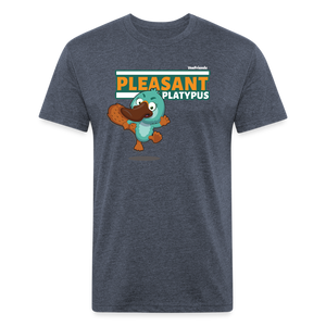 Pleasant Platypus Character Comfort Adult Tee - heather navy