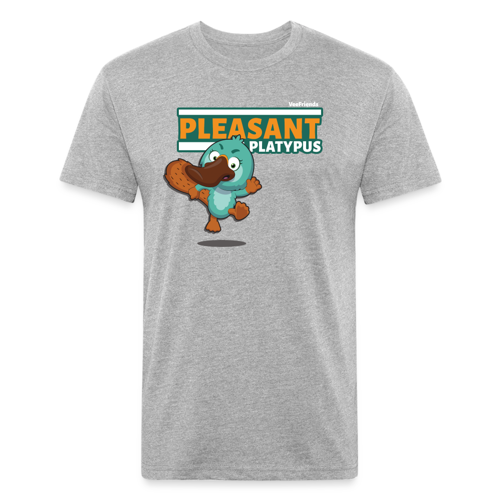 Pleasant Platypus Character Comfort Adult Tee - heather gray