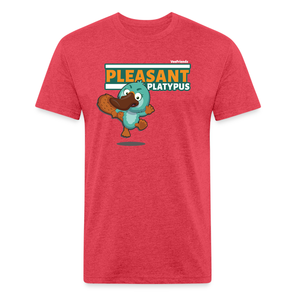 
            
                Load image into Gallery viewer, Pleasant Platypus Character Comfort Adult Tee - heather red
            
        