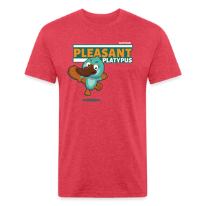 
            
                Load image into Gallery viewer, Pleasant Platypus Character Comfort Adult Tee - heather red
            
        