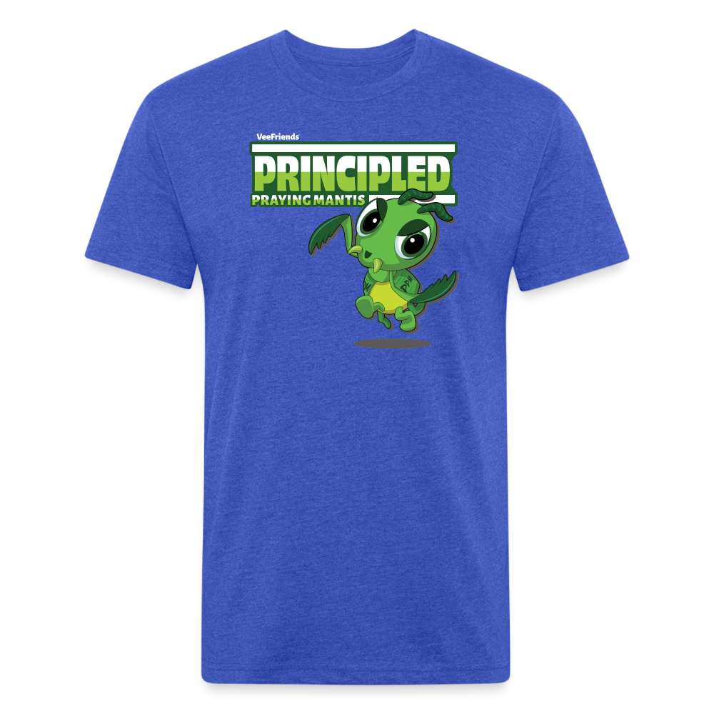 Principled Praying Mantis Character Comfort Adult Tee - heather royal