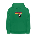 Productive Puffin Character Comfort Kids Hoodie - kelly green