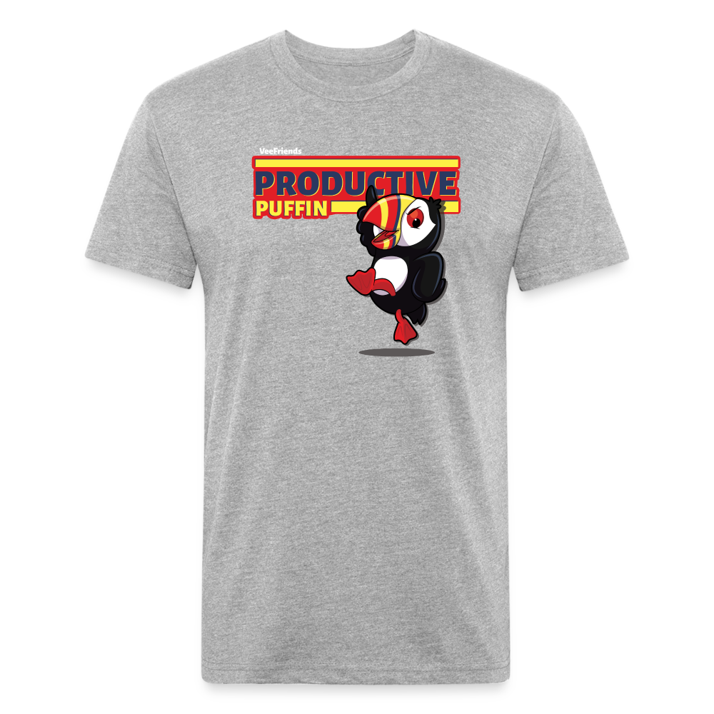 Productive Puffin Character Comfort Adult Tee - heather gray