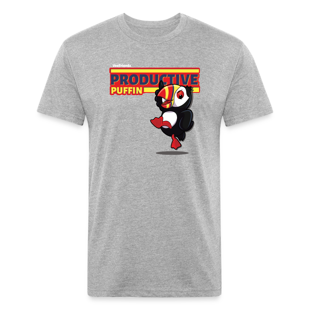 
            
                Load image into Gallery viewer, Productive Puffin Character Comfort Adult Tee - heather gray
            
        