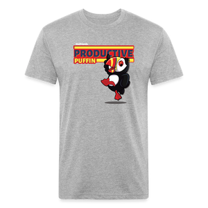 
            
                Load image into Gallery viewer, Productive Puffin Character Comfort Adult Tee - heather gray
            
        